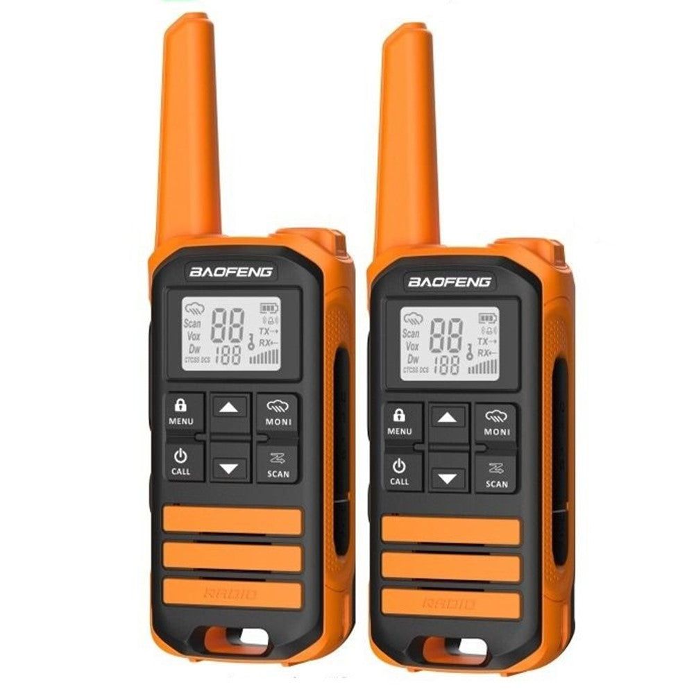 BAOFENG walkie-talkie product packaging on a white background